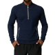 Men's Navy Half-Zip Fleece Pullover