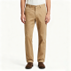 Beige Straight-Leg Chino Pants